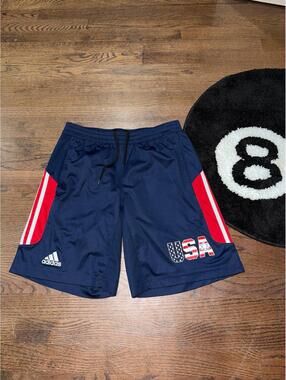 Adidas Team USA Soccer Shorts Mens MD Vintage Y2K Rare FC
